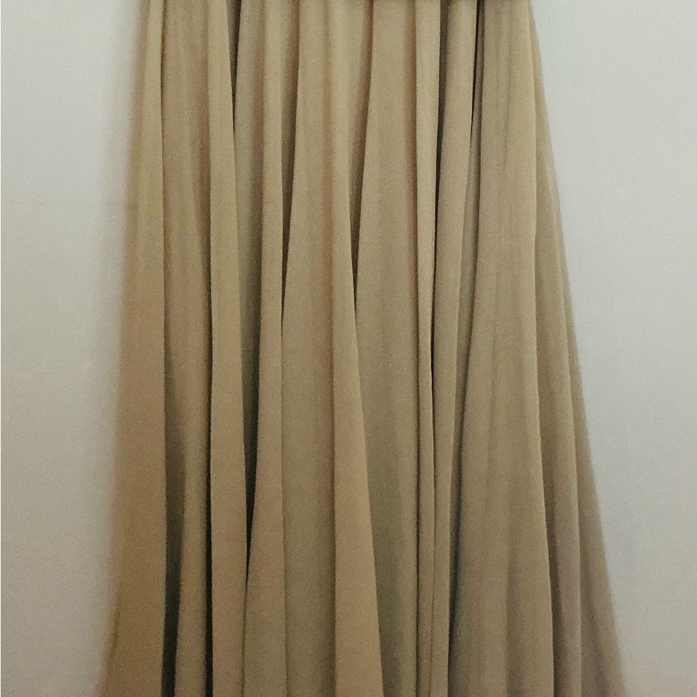 JKara Beautiful Beige Polyester Chiffon Ball Gown Hand Beaded   Size 10   NWT - Picture 8 of 11